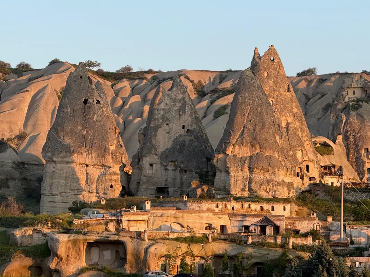 Fairy chimney rock formations in Cappadocia